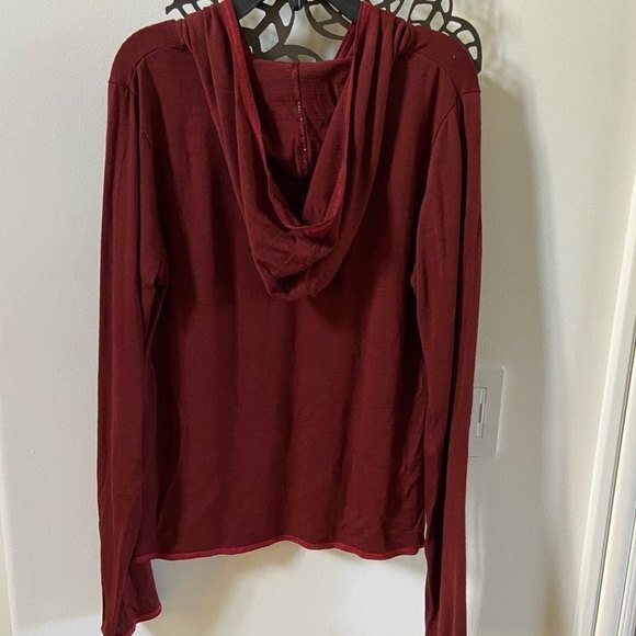 Patagonia Wool Layering Pullover Hoodie in Maroon S - Picture 4 of 11